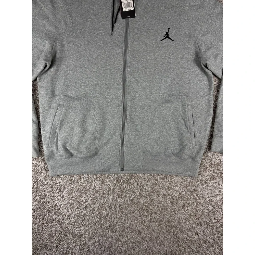 Nike Air Jordan 23/7 Jumpman Full-Zip Hoodie 547664-063 Gray Men's Size 3XL